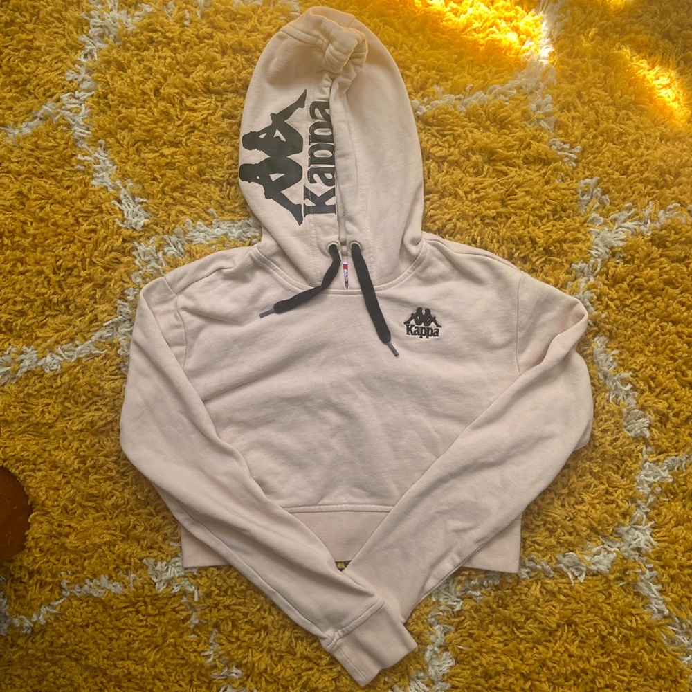 Kappa Women's Blush Cropped Hoodie - Size XS